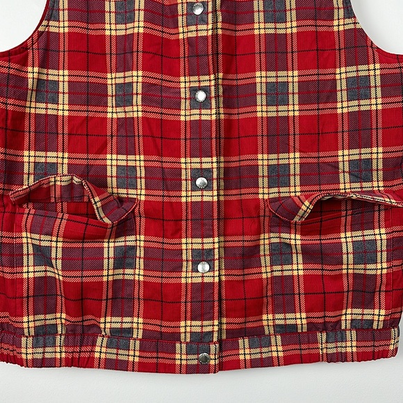 vintage LIZGOLF by LIZ CLAIBORNE PLAID VEST size XL women's vest - Picture 3 of 11